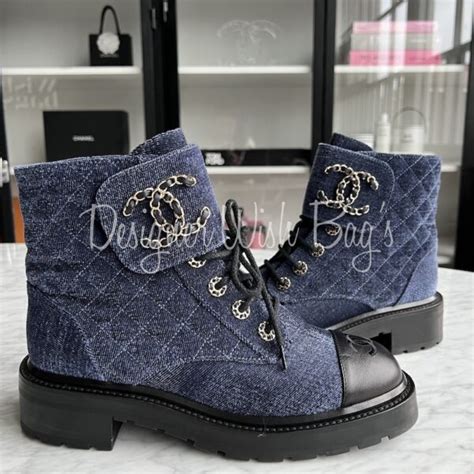 chanel denim boots|Chanel boots 2021 price.